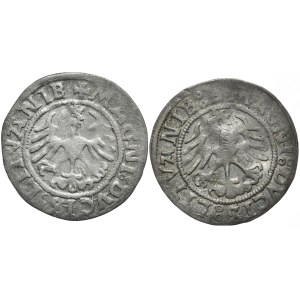 Set of 2 half-pennies 1521, 1522, Vilnius