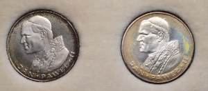 People's Republic of Poland, Set of 2 x 1000 zloty 1982 and 1983, John Paul II in a box