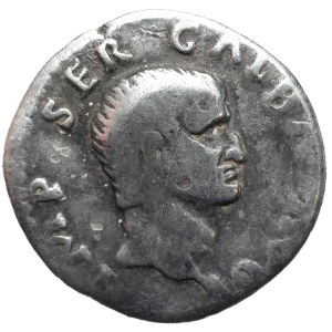 Roman Empire, Galba (68-69 AD), Denarius, rare