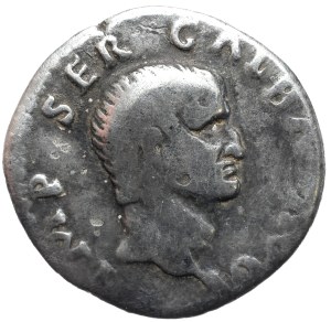 Roman Empire, Galba (68-69 AD) Denarius, rare