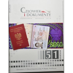 Zestaw 4 szt. kwartalników PWPW Człowiek i Dokumenty, nr 45,51,53,73