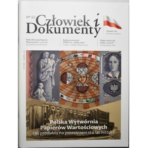 PWPW, Człowiek i Dokumenty nr 52, banknot testowy - Żubr + znaczek Paderewski