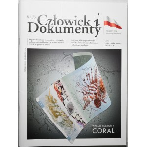 PWPW, Człowiek i Dokumenty nr 75, banknot testowy - Coral