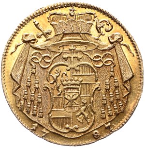 Austria, Salzburg, Jerome von Colloredo, ducat 1787 M
