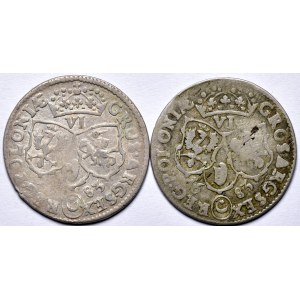 Set of 2 vintage 1683 sixpacks