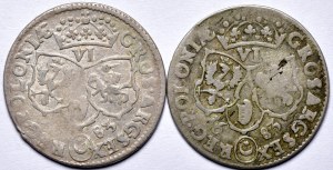 Set of 2 vintage 1683 sixpacks
