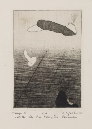 Stanisław Fijałkowski (1922 Zdołbunów na Wołyniu - 2020 Łódź), Bez tytułu, 1985