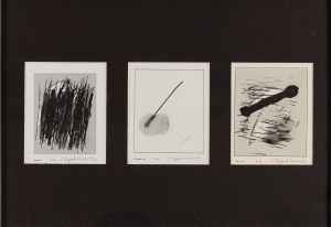 Stanisław Fijałkowski (1922 Zdołbunów na Wołyniu - 2020 Łódź), 3 współoprawne grafiki cyfrowe, lata 2000 XX w.