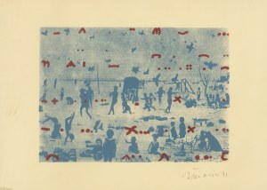 Jan Tarasin (1926 Kalisz - 2009 Warszawa), Bez tytułu, 1991