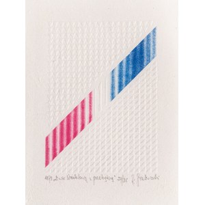 Jerzy Grabowski (1933 Gutki near Lomza - 2004 Warsaw), Two structures with a diagonal, 1979