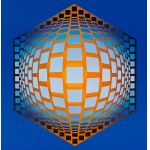 Victor Vasarely (1906 Pécs - 1997 Paryż), Structures Universelles de L'hexagone, 1975