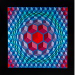 Victor Vasarely (1906 Pécs - 1997 Paryż), Structures Universelles de L'hexagone, 1975