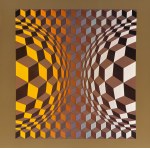 Victor Vasarely (1906 Pécs - 1997 Paryż), Structures Universelles de L'hexagone, 1975