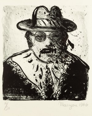 Pinchas Burstein \ Maryan (1927 Nowy Sącz - 1977 Nowy Jork), Bez tytułu, 1966