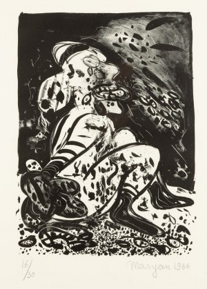 Pinchas Burstein \ Maryan (1927 Nowy Sącz - 1977 Nowy Jork), Bez tytułu, 1966