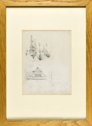 Stanislaw KAMOCKI (1875-1944), Monument and architectural sketch, 1897