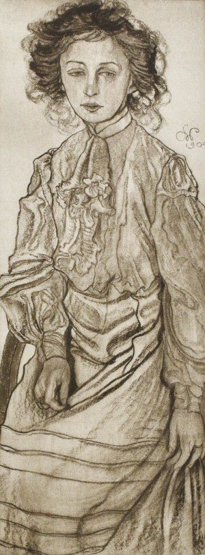 Stanisław WYSPIAŃSKI (1869-1907), Portret P. Krzyształowiczowej