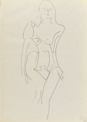 Jerzy PANEK (1918-2001), Akt kobiecy stojący, 1969