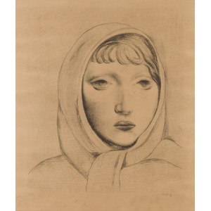 Moses (Moise) Kisling (1891 Krakau - 1953 Paris), Mädchen mit Schleier