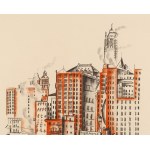 Irena Hassenberg (Reno) (1884 Warszawa - 1953 Paryż), Woolworth Building z cyklu New York par Reno, 1935