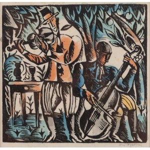 Wacław Wąsowicz (1891 Warsaw - 1942 Wilanów), Musicians, 1922