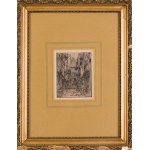 Józef Pankiewicz (1866 Lublin - 1940 La Ciotat, Francja), Rue de la Boucherie w Caudebec en Caux, 1909