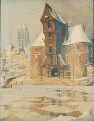 Theodor Urtnowski (1881 Toruń - 1963 Akwizgran), Żuraw nad Motławą