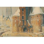 Theodor Urtnowski (1881 Torun - 1963 Aachen), Crane on the Motlawa River
