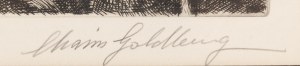Chaim Goldberg (1917 Kazimierz Dolny - 2004 Boca Raton), Błogosławieństwo księżyca, 1972