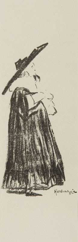 Stanisław Kuczborski (1881 Warszawa - 1911 Warszawa), Marian Jednowski jako Don Basilio w sztuce Beaumarchais Wesele Figara, 1904