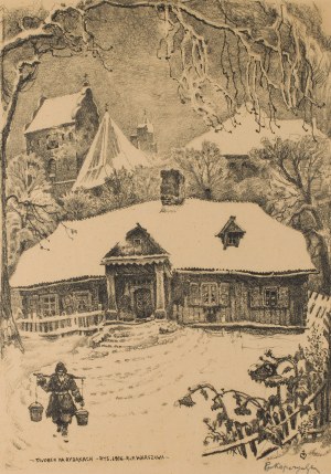Bronisław Piotr Kopczyński (1882 Warszawa - 1964 Warszawa), Dworek na Rybakach, 1916