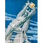 Stanisław Szukalski (1893 Warta près de Sieradz - 1987 Los Angeles), Kopernik poskramiający słońce, 1973