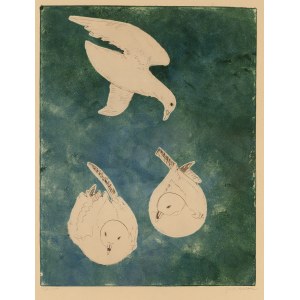 Joseph Hecht (1891 Łódź - 1952 Paryż), Mewy na niebieskim tle