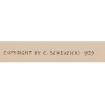 Zofia Stryjeńska (1891 Kraków - 1976 Geneva), Wedding cradle, sheet XXXIV from portfolio 'Polish peasants costumes', 1939
