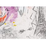 Marc Chagall (1887 Łoźno k. Witebska - 1985 Saint-Paul-de-Vence), Niebieska ryba (Le poisson bleu), 1957