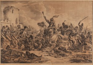 Aleksander Orłowski (1777 - 1832 ), Bitwa Gruzinów z góralami, 1826
