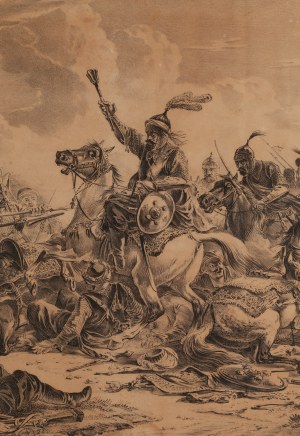 Aleksander Orłowski (1777 - 1832 ), Bitwa Gruzinów z góralami, 1826