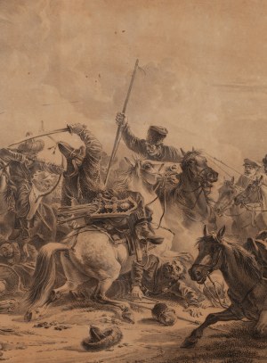 Aleksander Orłowski (1777 - 1832 ), Bitwa Kirgizów z Kozakami, 1826