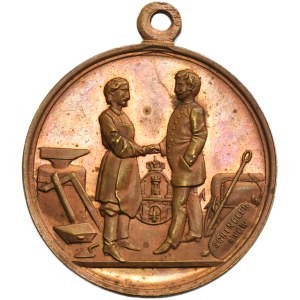 Galizia, medaglia del secondo congresso dei commercianti e industriali cristiani a Cracovia 1887