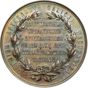 Galicia, Medal of the 25th Anniversary of the Galician Pharmaceutical Society in Lviv 1894