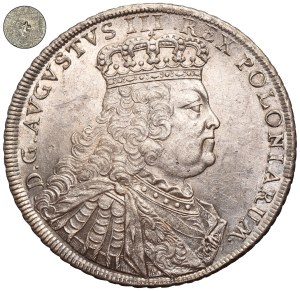 Augustus III of Poland, Thaler Leipzig 1754 EDC - NGC UNC DETAILS - ex. Potocki