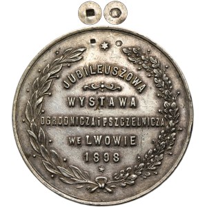 Galicia, Medal Jubilee Horticultural and Beekeeping Exhibition in Lviv 1898 - VERY RARE, SILVER