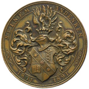 Galicia, Medal 90th Anniversary of the Birth of Meyer Rachmiel Mieses 1891