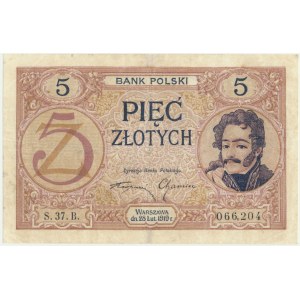 5 złotych 1919 - S.37. B. -
