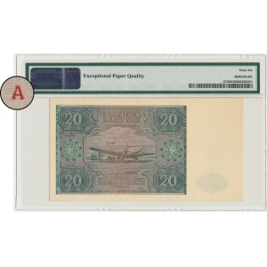 20 oro 1946 - A - PMG 66 EPQ