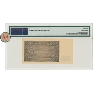 2 zlote 1948 - AA - PMG 66 EPQ - very rare series
