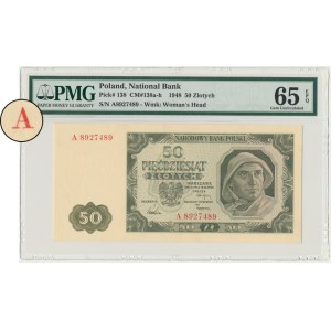 50 Gold 1948 - A - 7 číslic - PMG 65 EPQ
