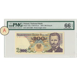 200 Oro 1976 - A - PMG 66 EPQ - RARO