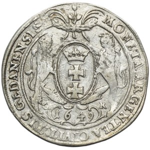 John II Casimir, Thaler Danzig 1649 GR
