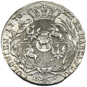 Poniatowski, 1/2 Thaler Warsaw 1776 EB